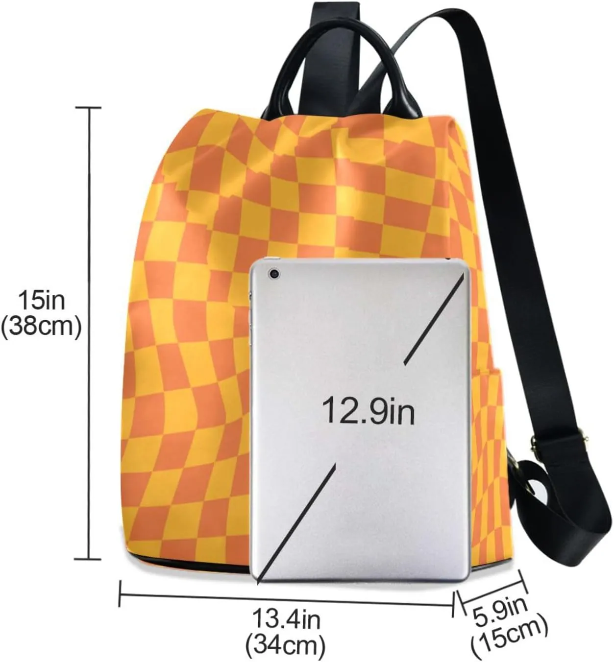 Lightweight Women Backpack Purse Shoulder Bag Casual Daypack Anti-theft Zipper With Pockets Pattern 10
