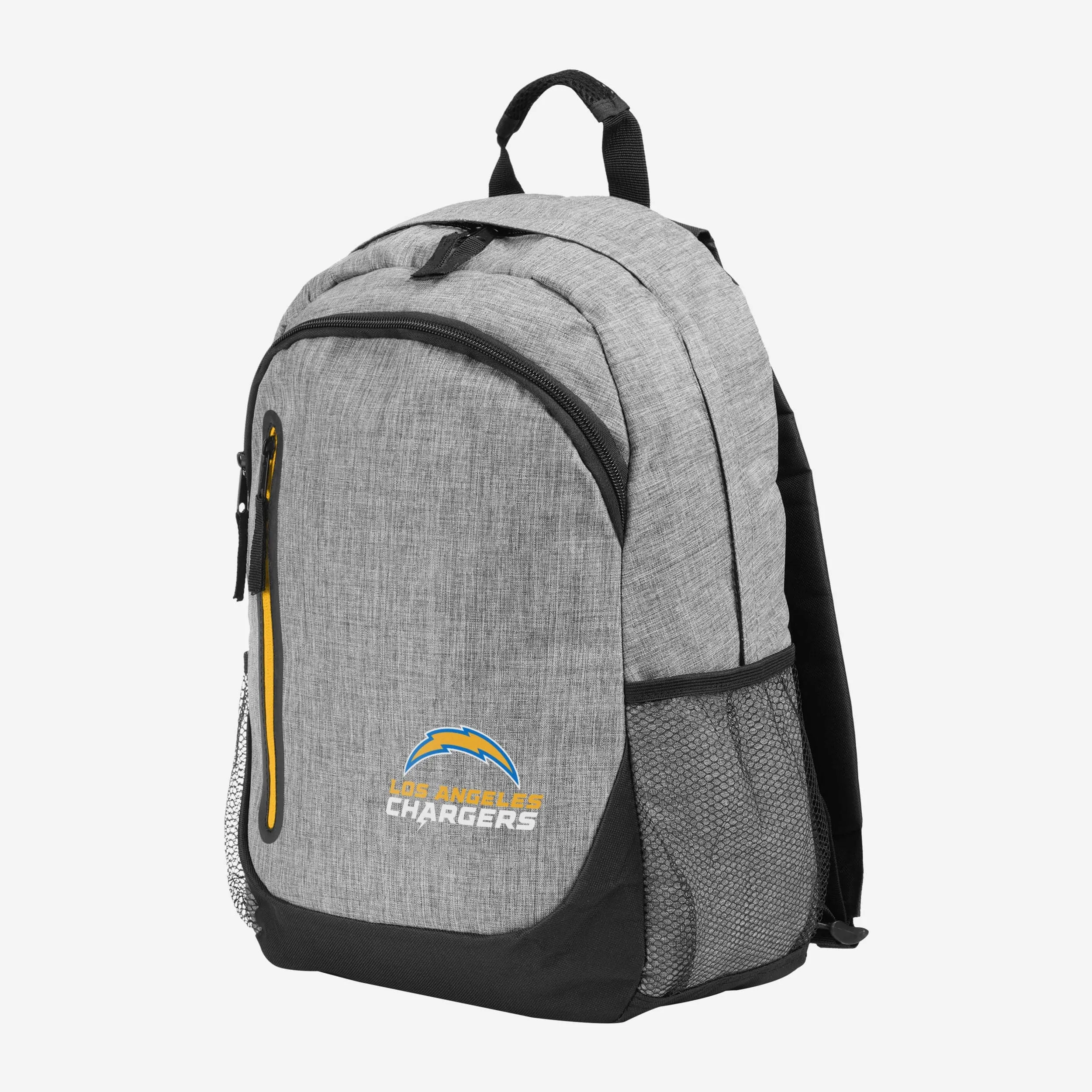 Los Angeles Chargers Heather Grey Bold Color Backpack