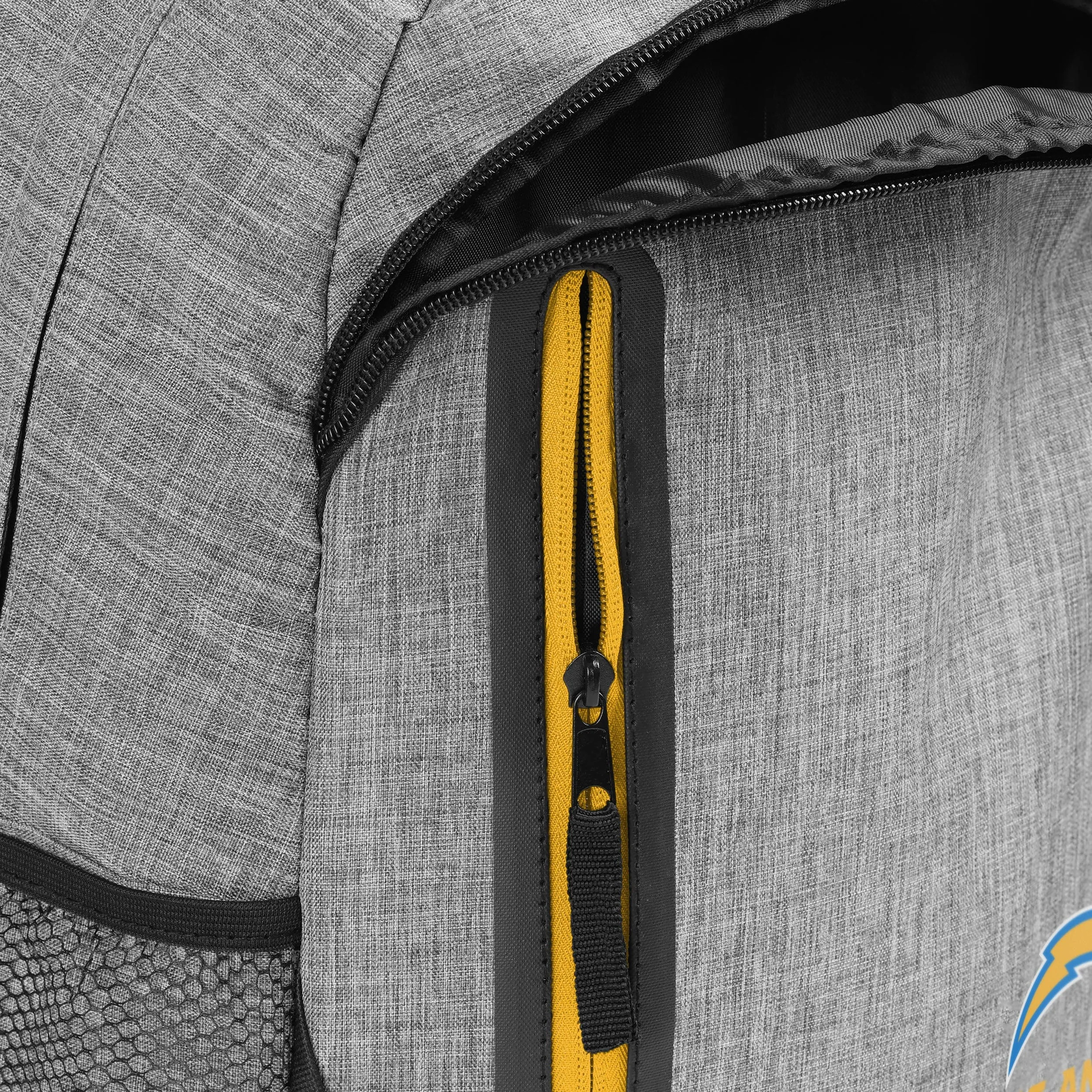 Los Angeles Chargers Heather Grey Bold Color Backpack