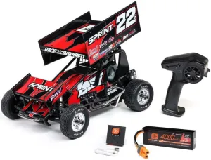 Losi 22S Sprint 2WD Brushless Remote Control Car, Outdoor RC Racing Car, RC Buggy 2 Wheel Drive 1/10 Scale RTR (Battery & Charger Included) for Adults