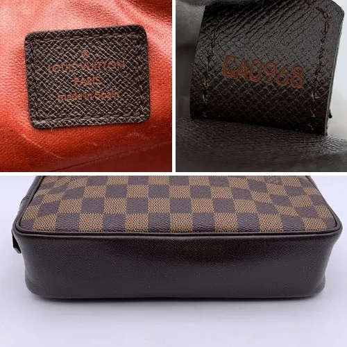 LOUIS VUITTON Vintage Damier Ebene Trousse Toilette Cosmetic Bag