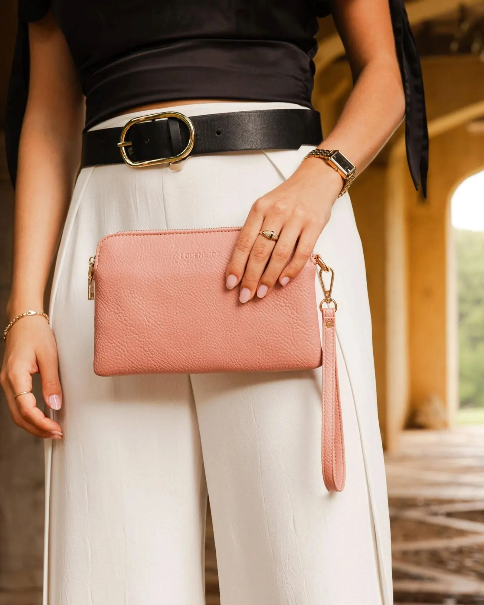 LOUNENHIDE Poppy Clutch - Spice