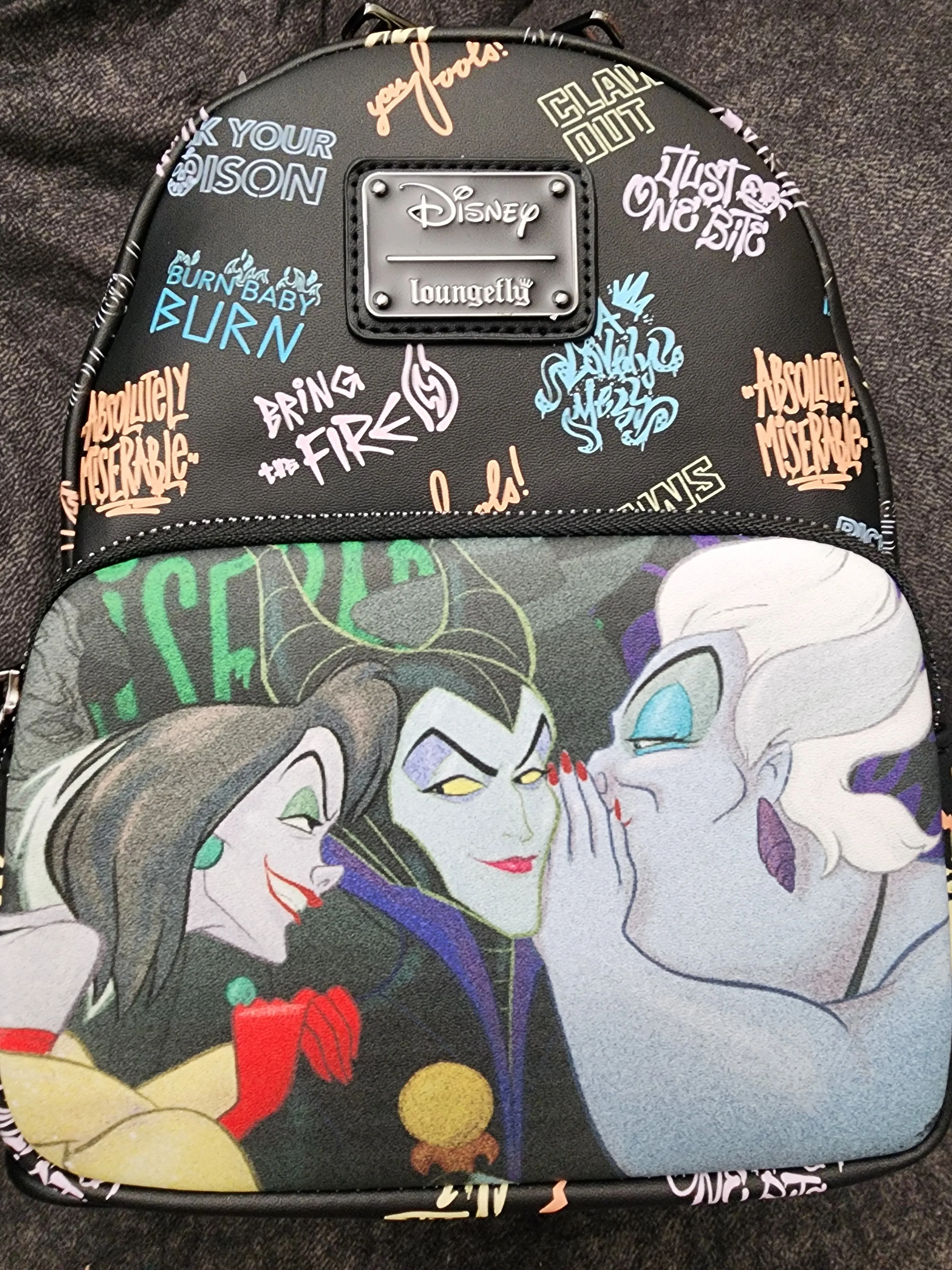 Loungefly Disney Villains Graffiti Backpack
