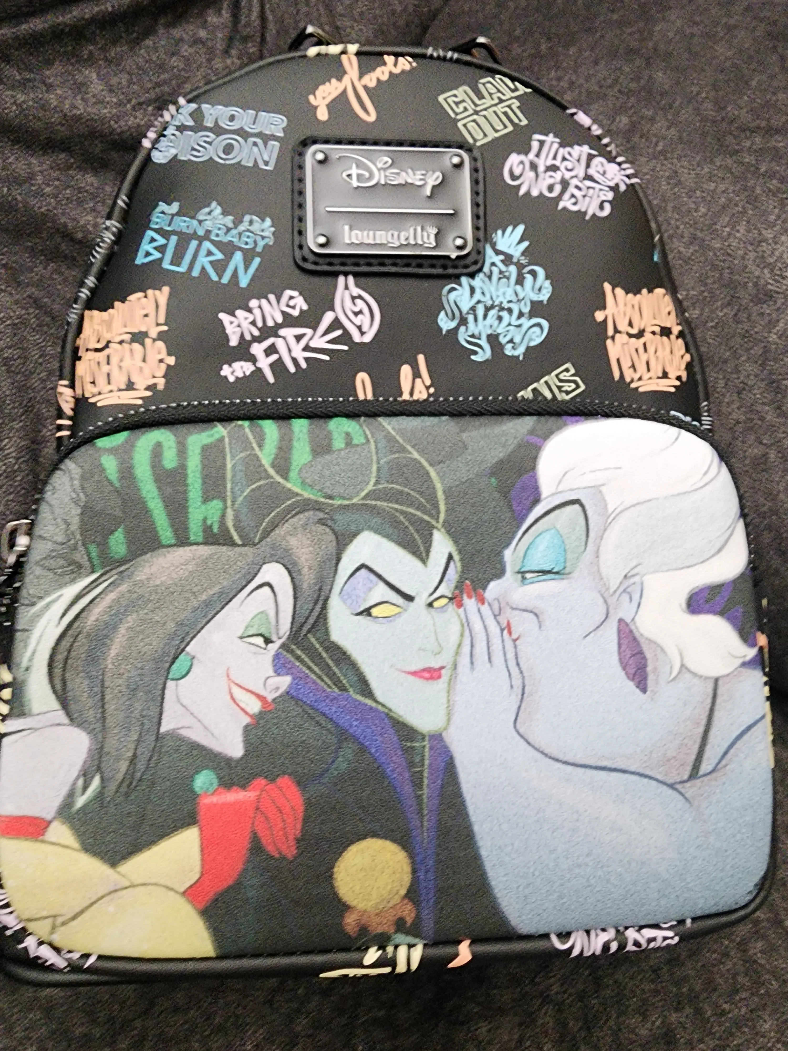 Loungefly Disney Villains Graffiti Backpack