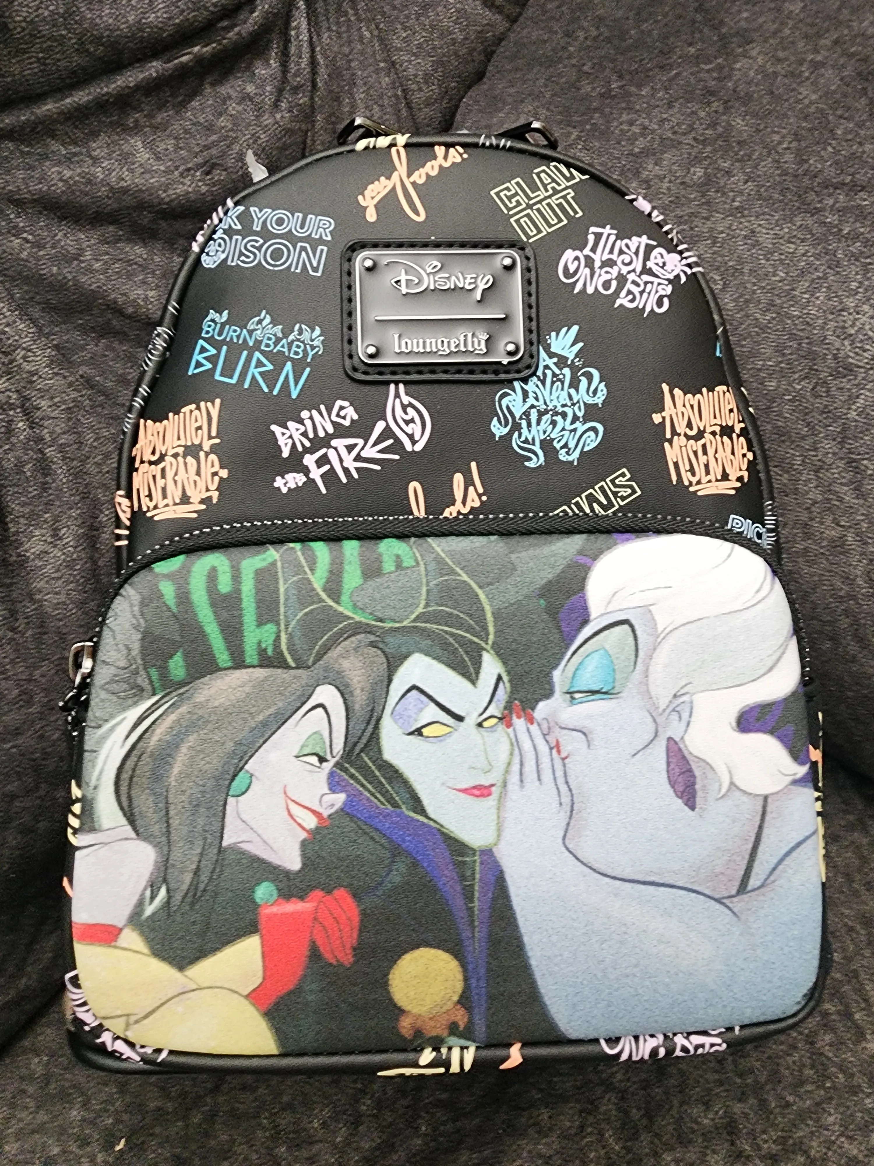Loungefly Disney Villains Graffiti Backpack