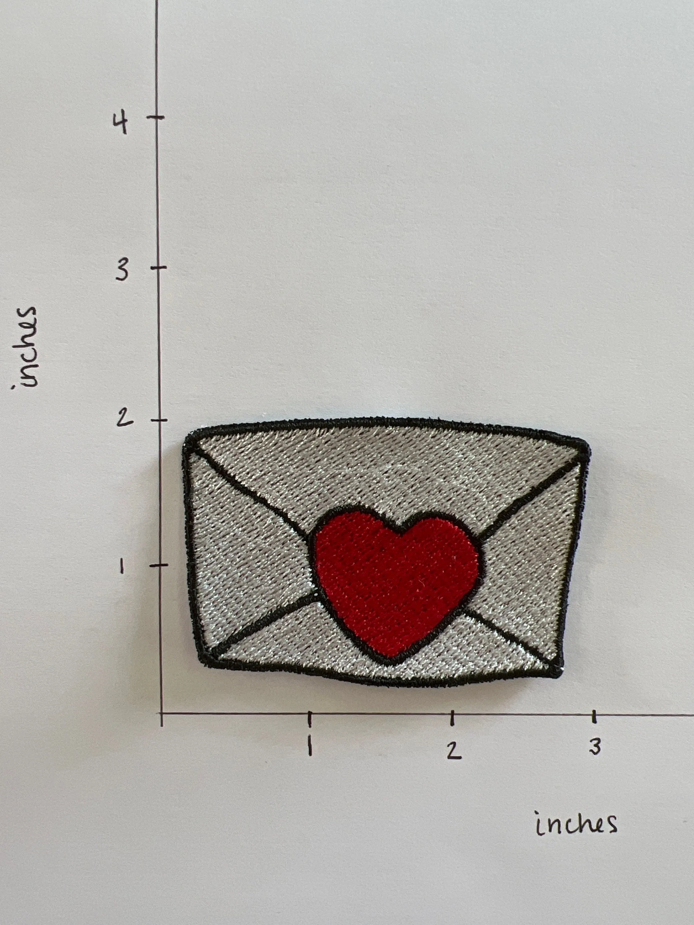 Love Letter Embroidered Patch, Girls Patch, Funny Patch, Backpack Patch, Sew On, Iron On, Jacket Patch