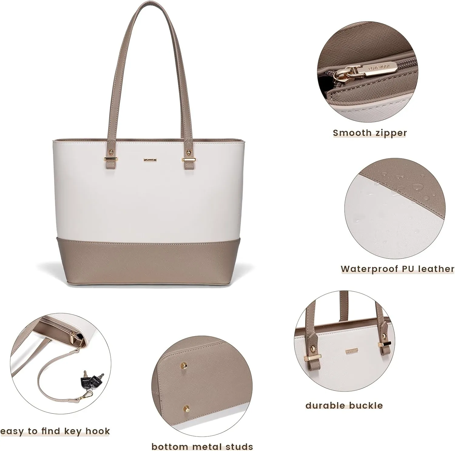 LOVEVOOK Handbags for Women Shoulder Bags Tote Satchel Hobo 3pcs Purse Set