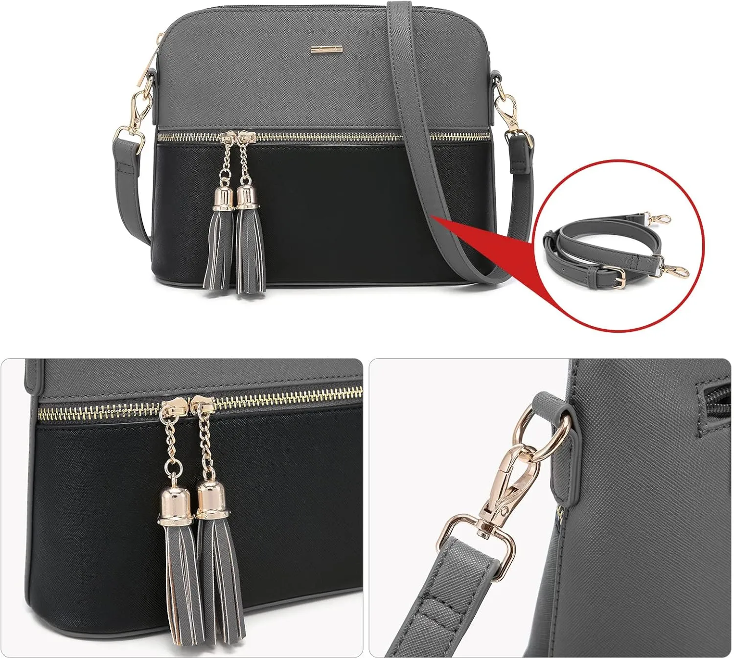 LOVEVOOK Handbags for Women Shoulder Bags Tote Satchel Hobo 3pcs Purse Set