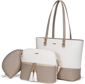 LOVEVOOK Handbags for Women Shoulder Bags Tote Satchel Hobo 3pcs Purse Set