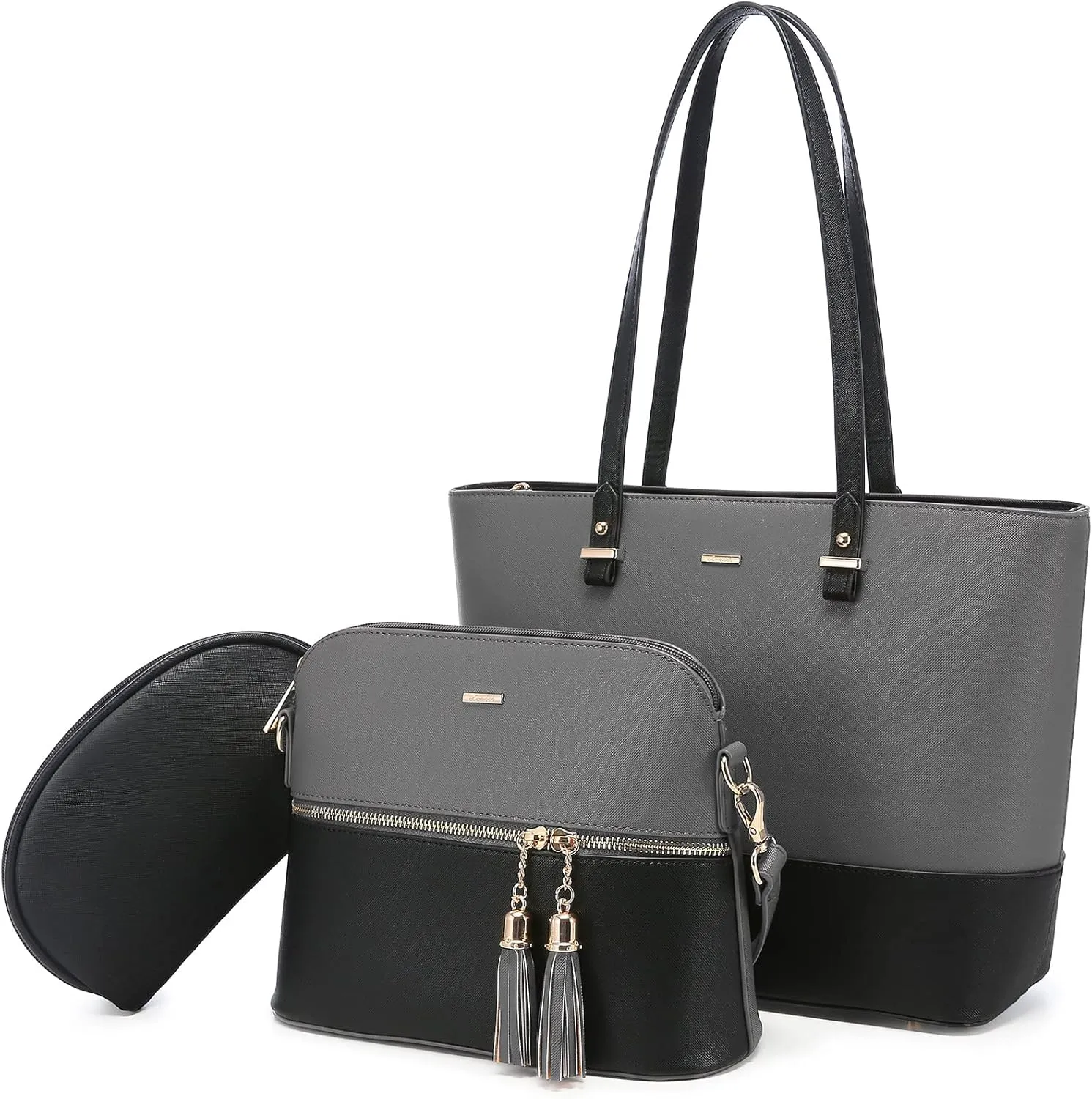 LOVEVOOK Handbags for Women Shoulder Bags Tote Satchel Hobo 3pcs Purse Set