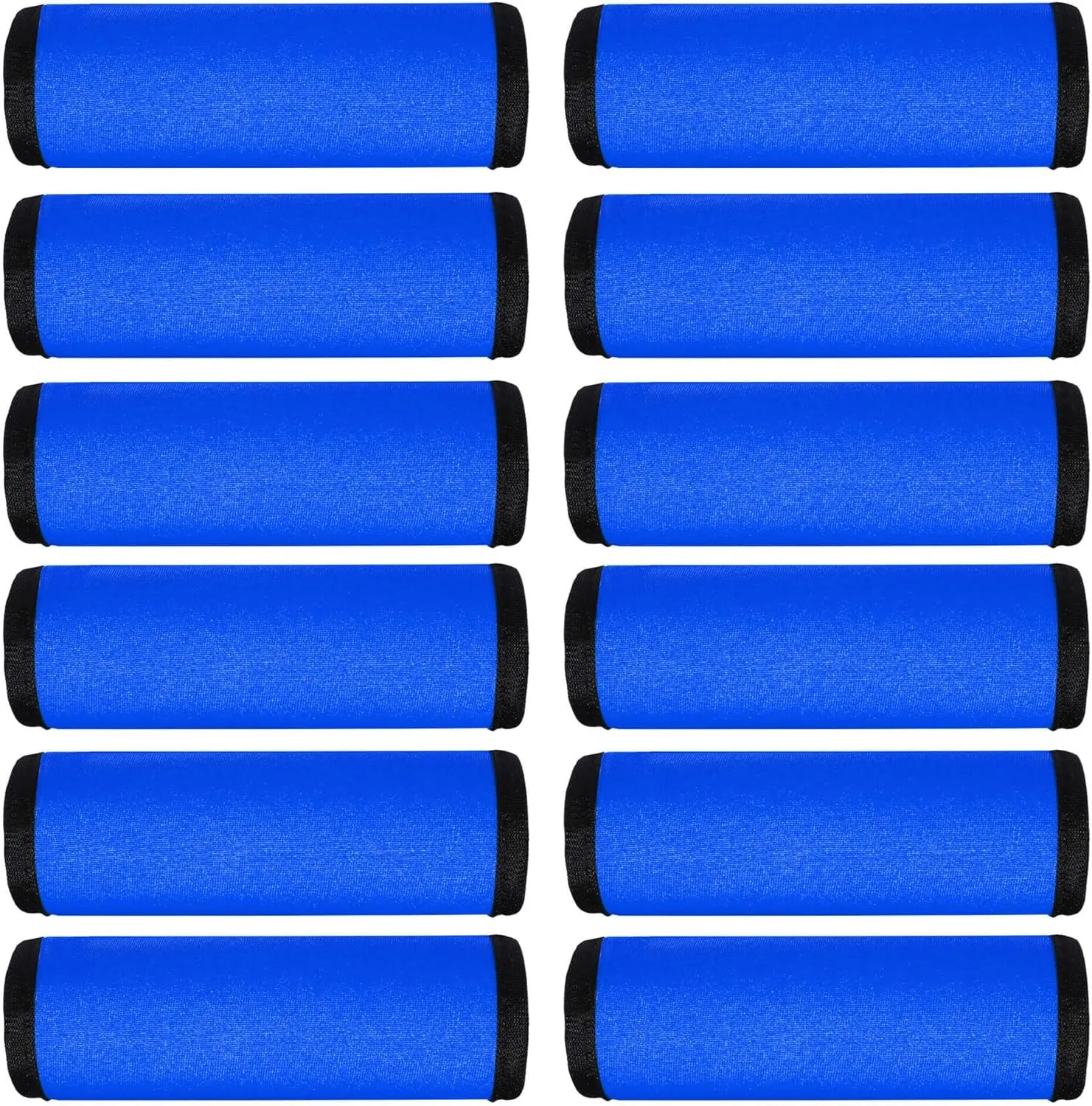 Luggage Handle Wrap 12 Pack-Bulk Luggage Handle Wraps For Suitcases Neoprene Handle Wraps/Cover/Grips For Carry on/Bag/Car Travel Accessories For Luggage (Blue 4.0)