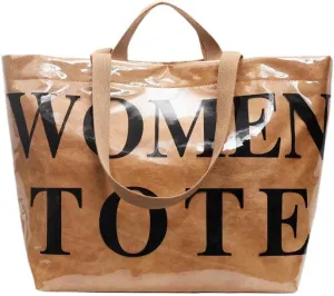 Lushandy Tote Bag for Women Large PVC Tote Bag with Shoulder Strap Trendy Womens Letters Print Tote Bag Shiny Hobo Handbag