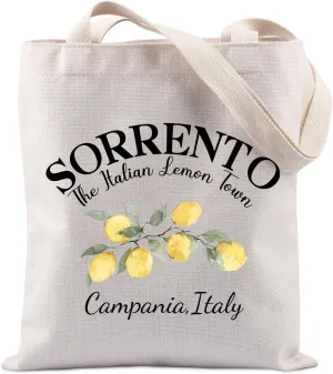 Lywjyb Birdgot Sorrento Italian Delicious Lemon Tote Bag Southern Italy Gift Sorrento Travel Gift for Italy Lover