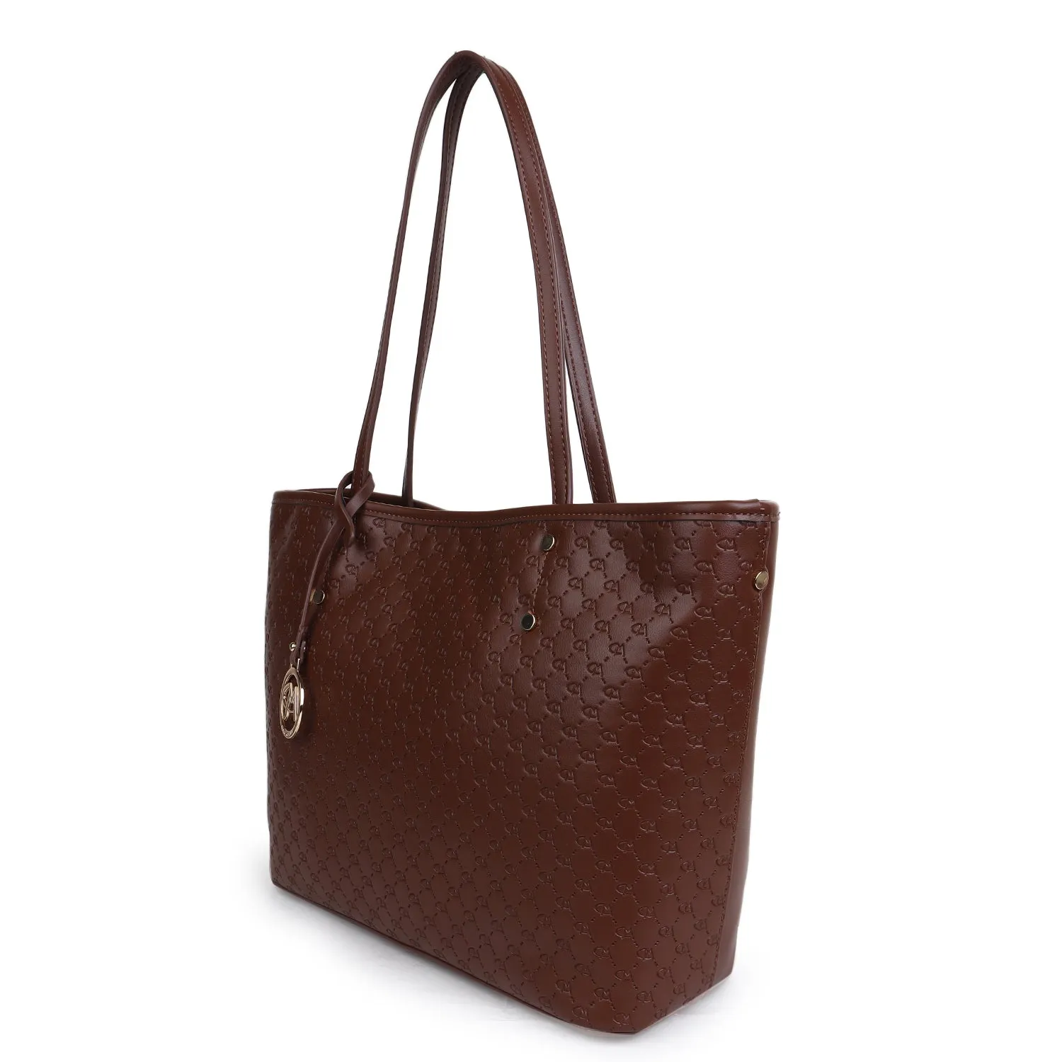 Magnolia Gia Medium Tote Bag Dark Brown
