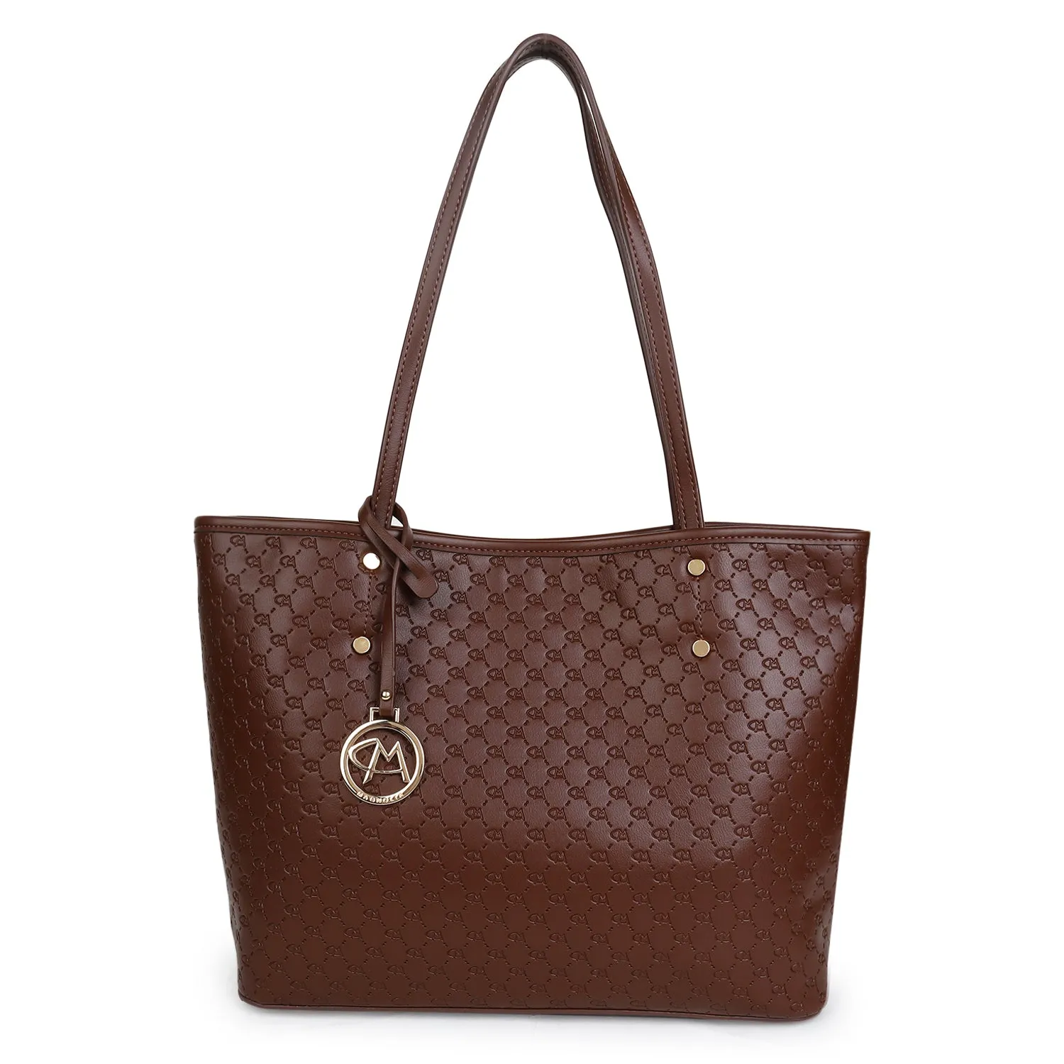 Magnolia Gia Medium Tote Bag Dark Brown