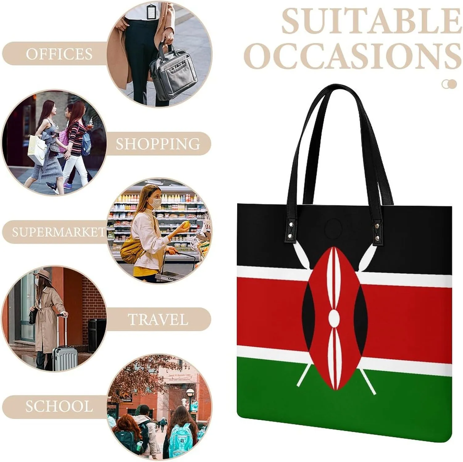 Malta Flag Women's Leather Tote Bag Spacious Purse for Work Travel and Casual Outings