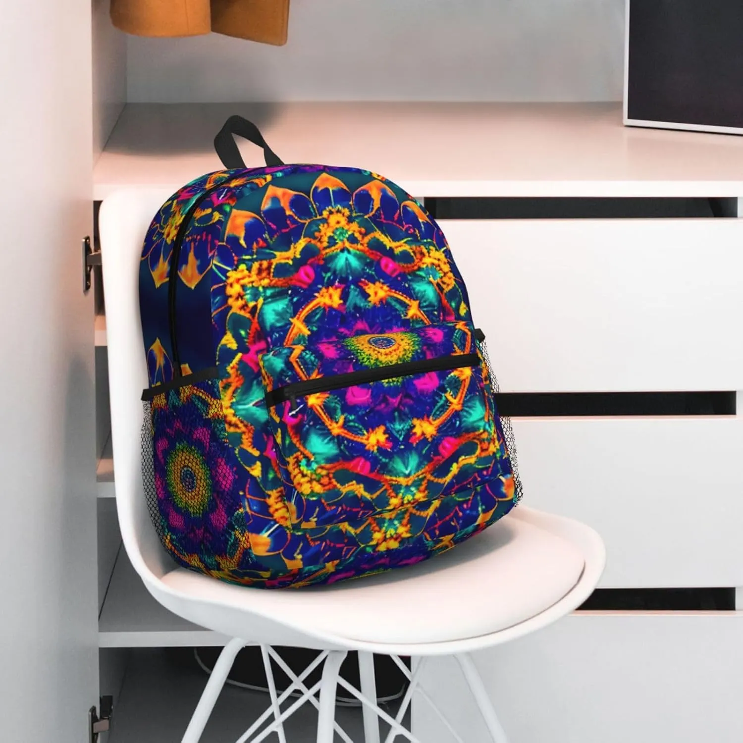 Mandala pattern Backpack Cute Print Bookbag Women Travel Casual Water-resistant Backpack Travel Bag bags