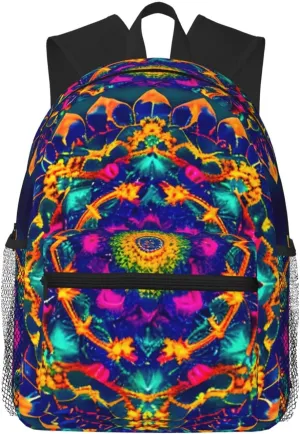 Mandala pattern Backpack Cute Print Bookbag Women Travel Casual Water-resistant Backpack Travel Bag bags