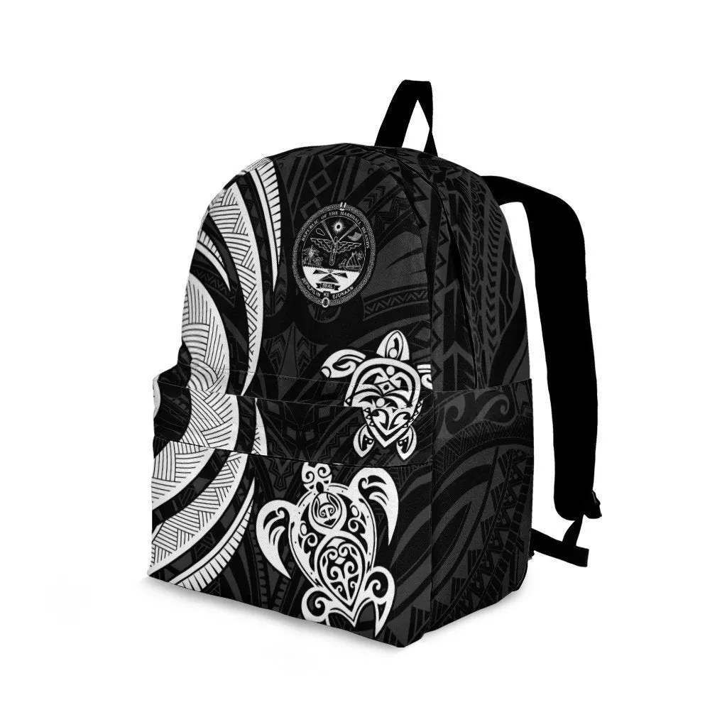 Marshall Islands Backpack - White Tentacle Turtle Crest