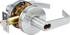 Master Lock SLCICKE26D Heavy Duty Lever Style, Grade 2 Commercial SFIC Keyed Entry Door Lock, Silver