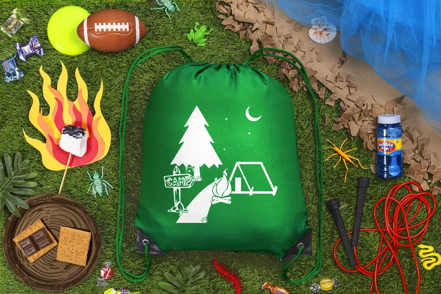 Mato & Hash Goodie Bags for Kids | Drawstring Gift Bags with Logo for Bdays, Parties