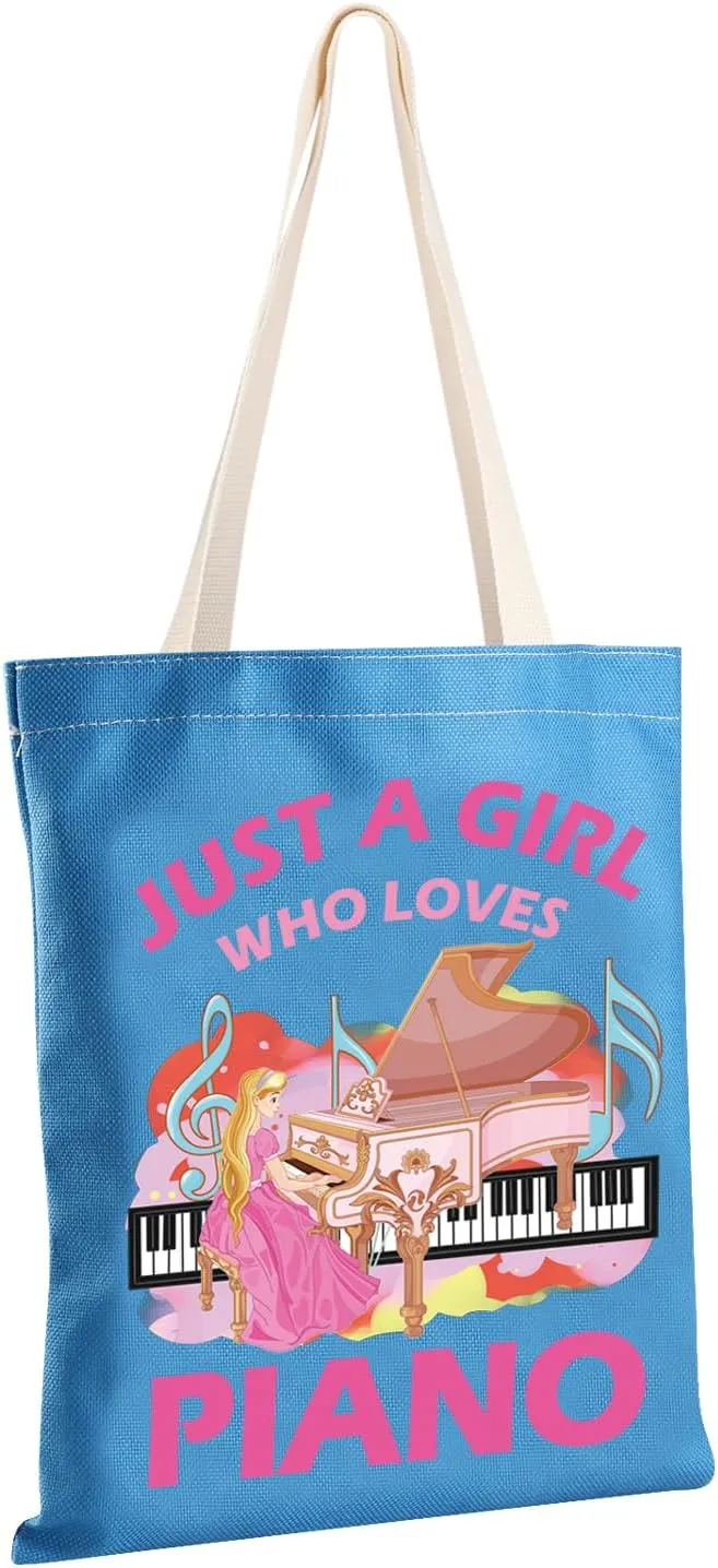 MBMSO Piano Music Tote Bag - Perfect for Piano Players & Lovers - Shoulder Bag