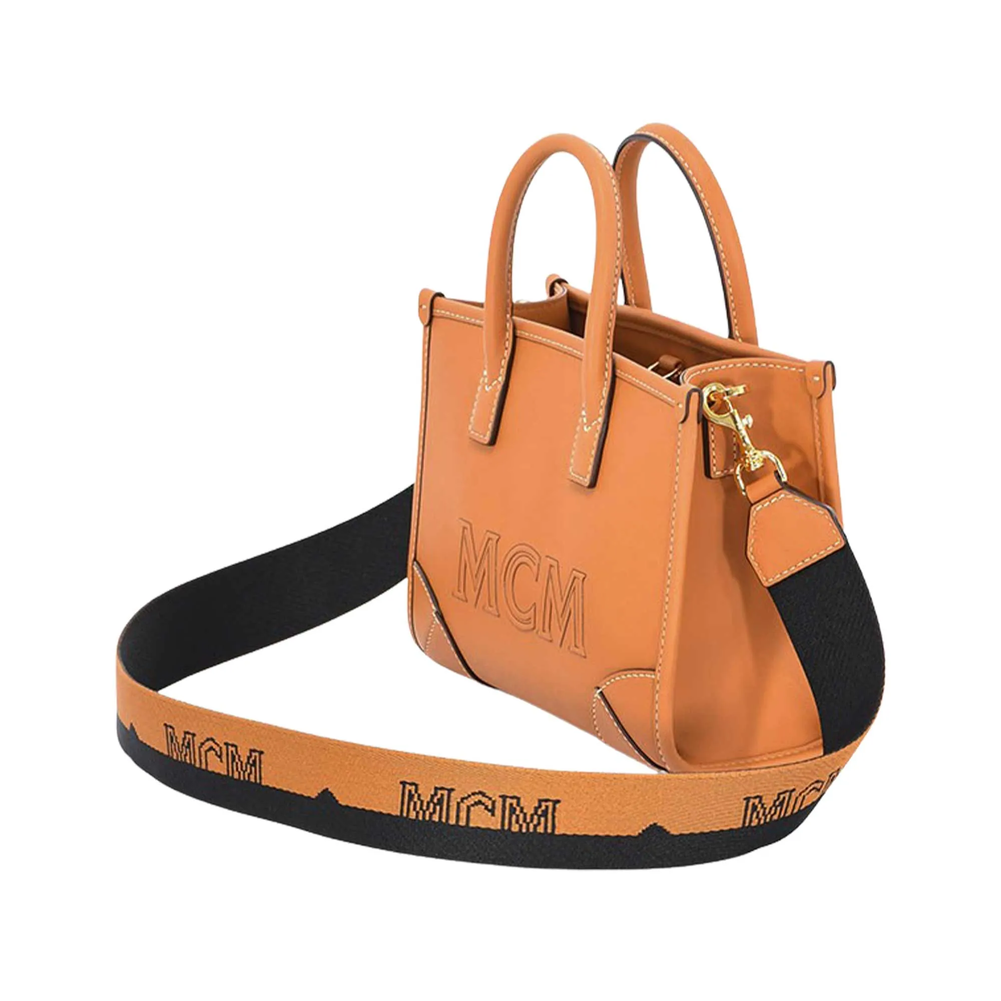 MCM Mini Munich Logo Tote Bag