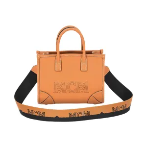 MCM Mini Munich Logo Tote Bag