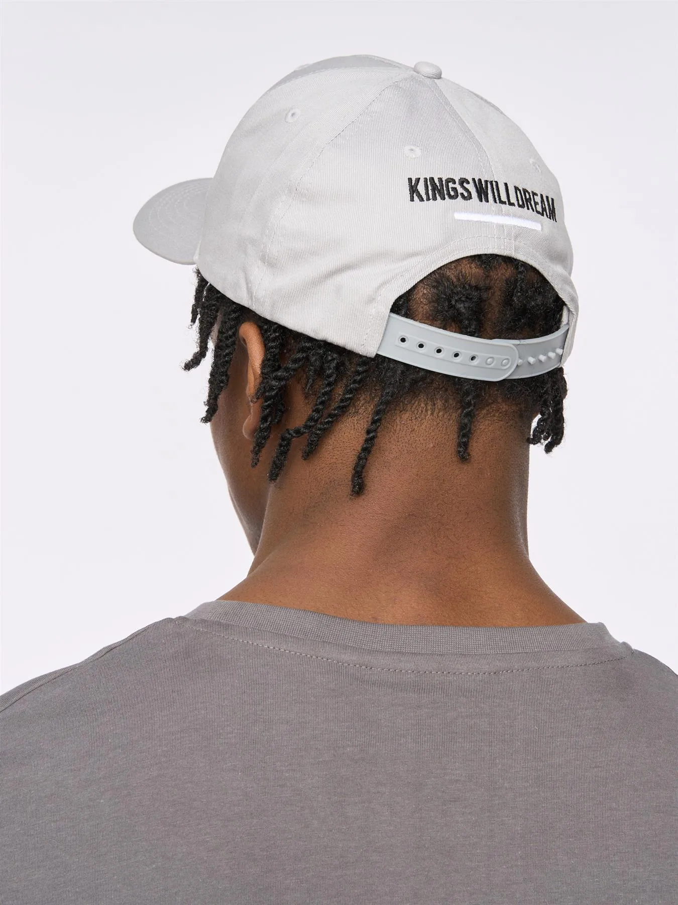 Mens Tagged Baseball Cap Ash Grey