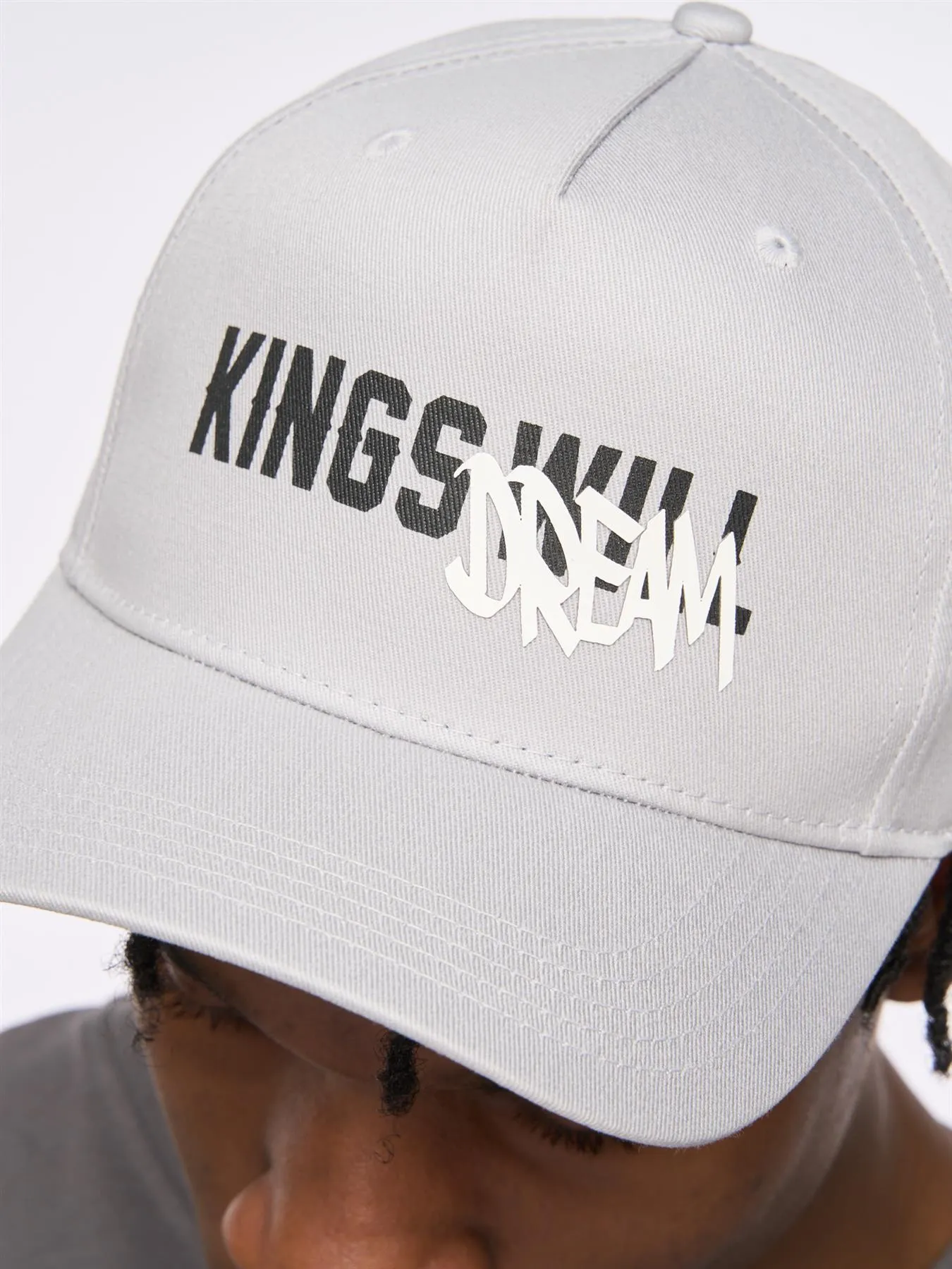 Mens Tagged Baseball Cap Ash Grey