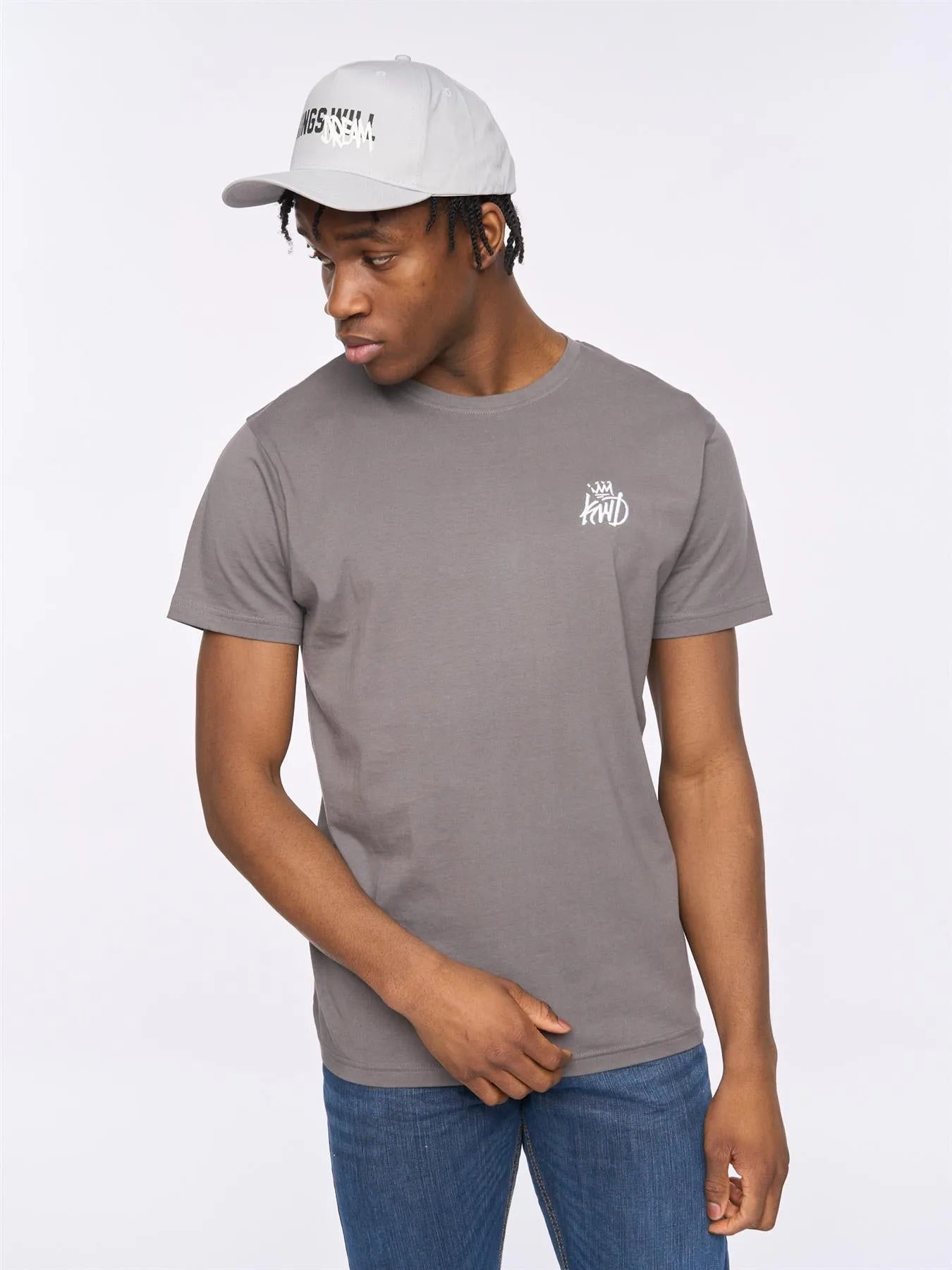 Mens Tagged Baseball Cap Ash Grey