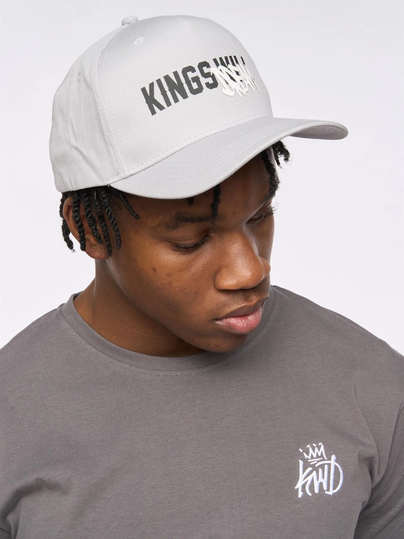 Mens Tagged Baseball Cap Ash Grey