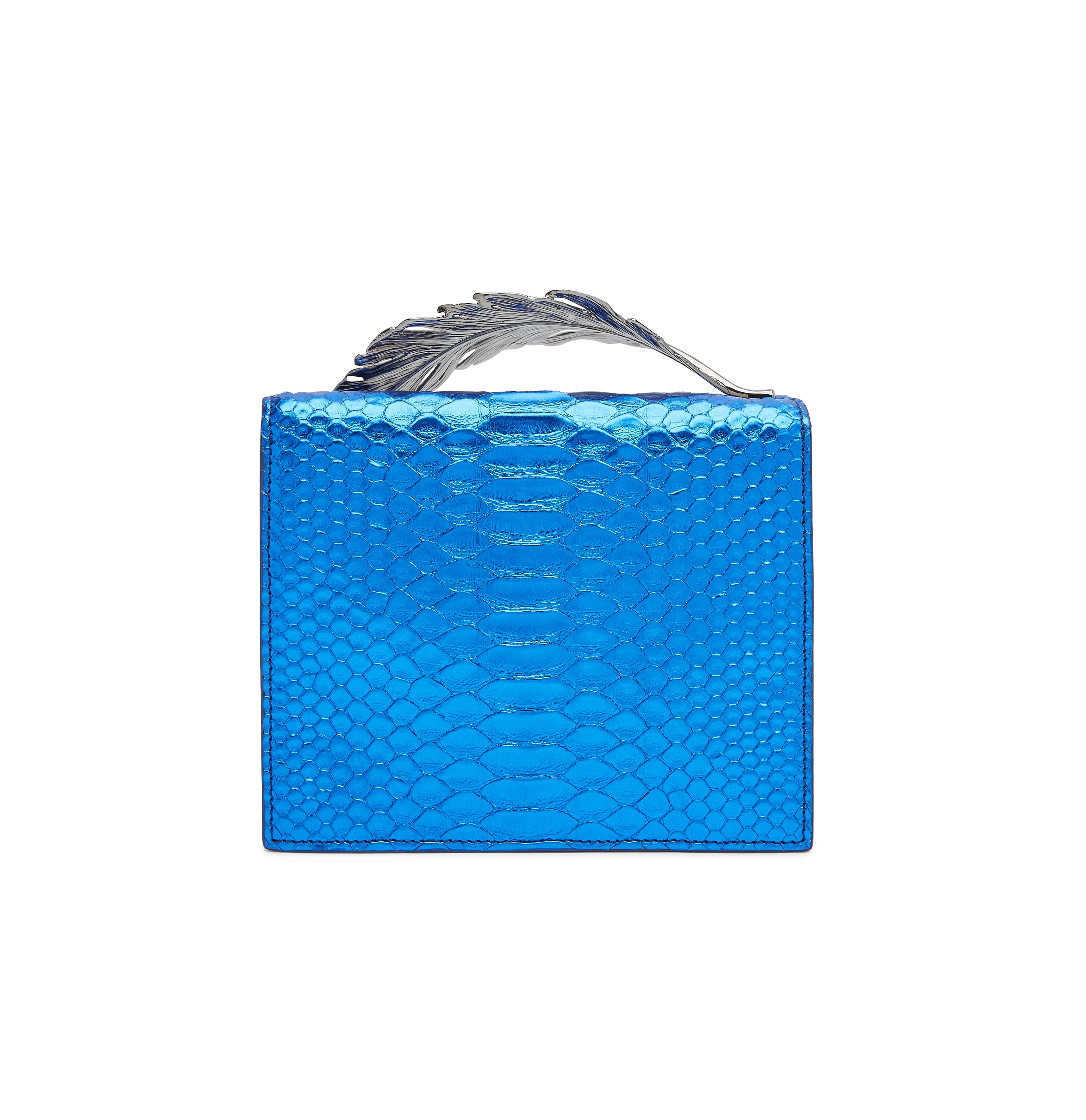 Metallic Blue Python with Gunmetal Feather (TEST)