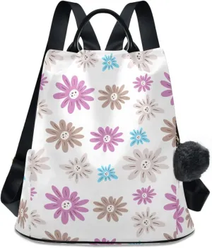Mini Backpack Women Travel Handbag Shoulder Bag for Outing Shopping Traveling Going Out Pattern 1