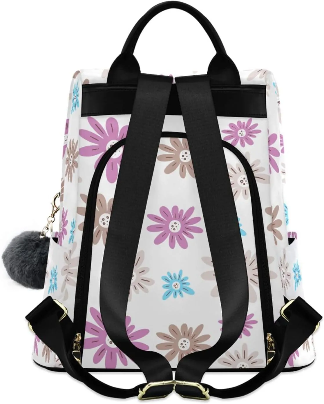 Mini Backpack Women Travel Handbag Shoulder Bag for Outing Shopping Traveling Going Out Pattern 1