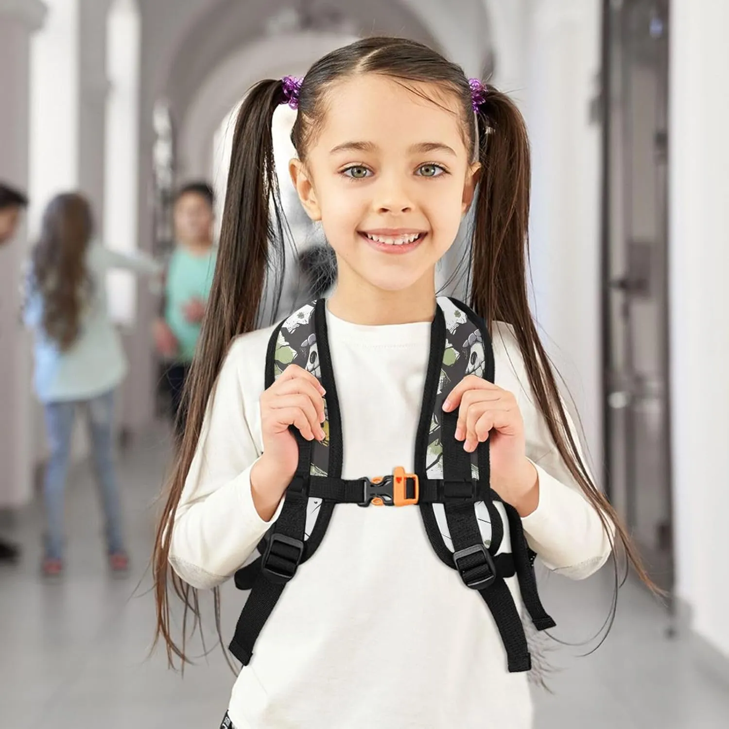 MNSRUU Toddler Backpack, Hand Drawn Dinosaur Face and Graffiti Kids Backpack Small Backpack for Boys Girls Kawaii Preschool Backpack Mini School Backpack Travel Backpack