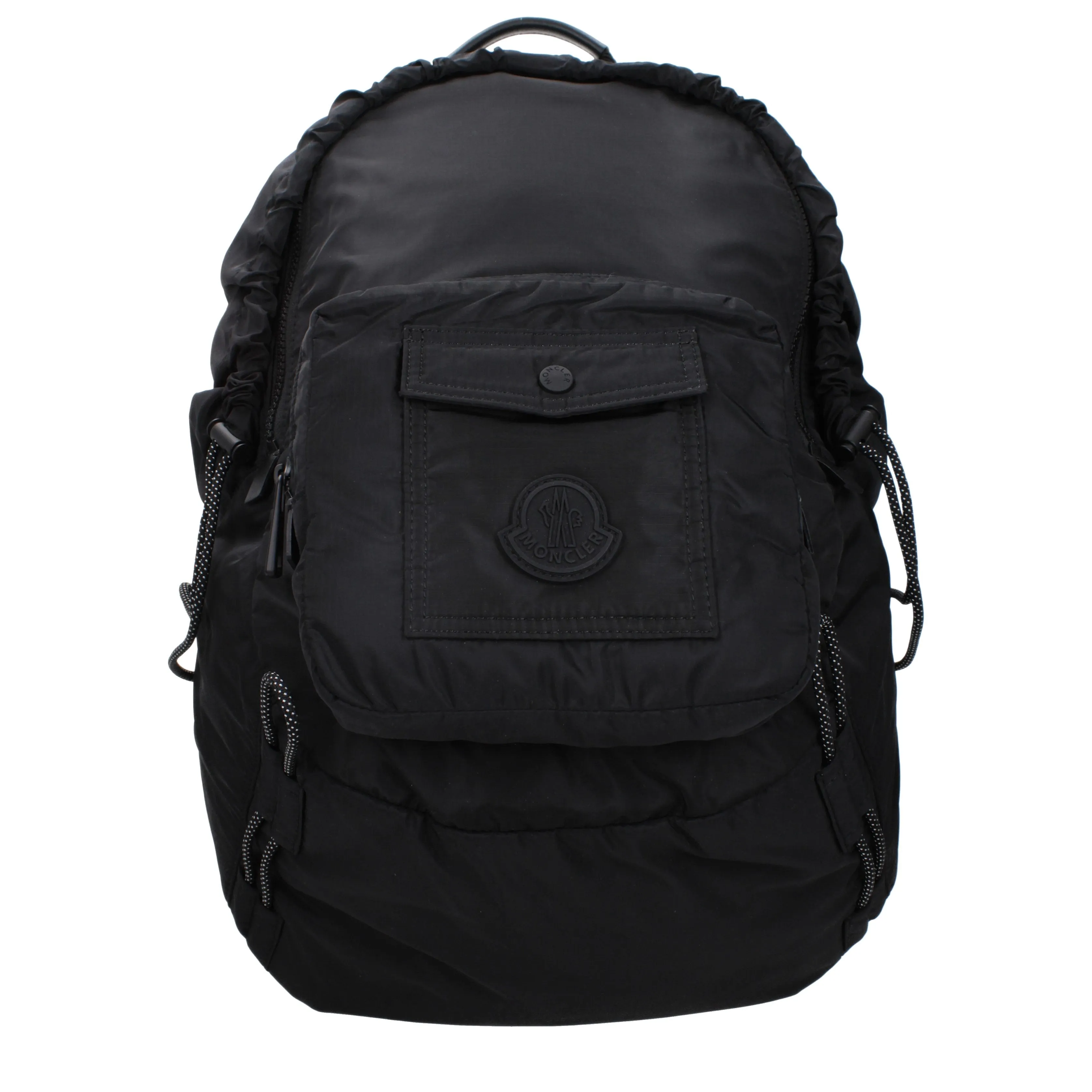 Moncler Makaio Backpacks and Fuppers Men Fabric Black