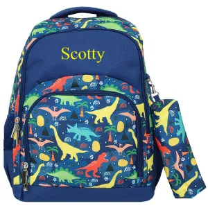 Monogrammed Boys Dinosaur Backpack