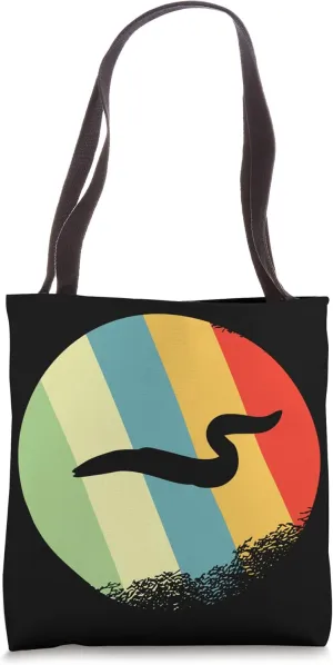moray eel Animal Round with Retro Colors Tote Bag