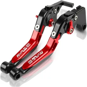 Motorbike Drum Brakes Motorcycle Handbrake Folding Extendable Adjustable Handle Clutch Brake Levers for MV Agusta Rivale 800 2013-2016 Reservoir Levers (Color : E)