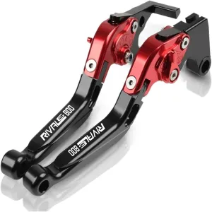 Motorbike Drum Brakes Motorcycle Handbrake Folding Extendable Adjustable Handle Clutch Brake Levers for MV Agusta Rivale 800 2013-2016 Reservoir Levers (Color : H)