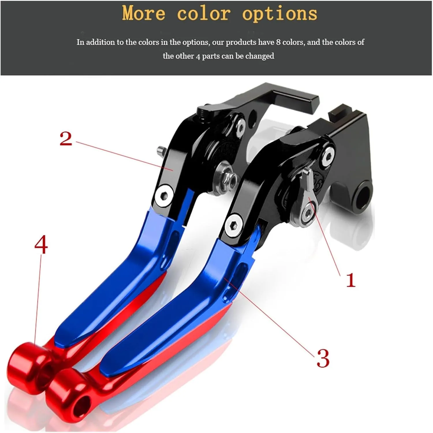 Motorbike Drum Brakes Motorcycle Handbrake Folding Extendable Adjustable Handle Clutch Brake Levers for MV Agusta Rivale 800 2013-2016 Reservoir Levers (Color : J)