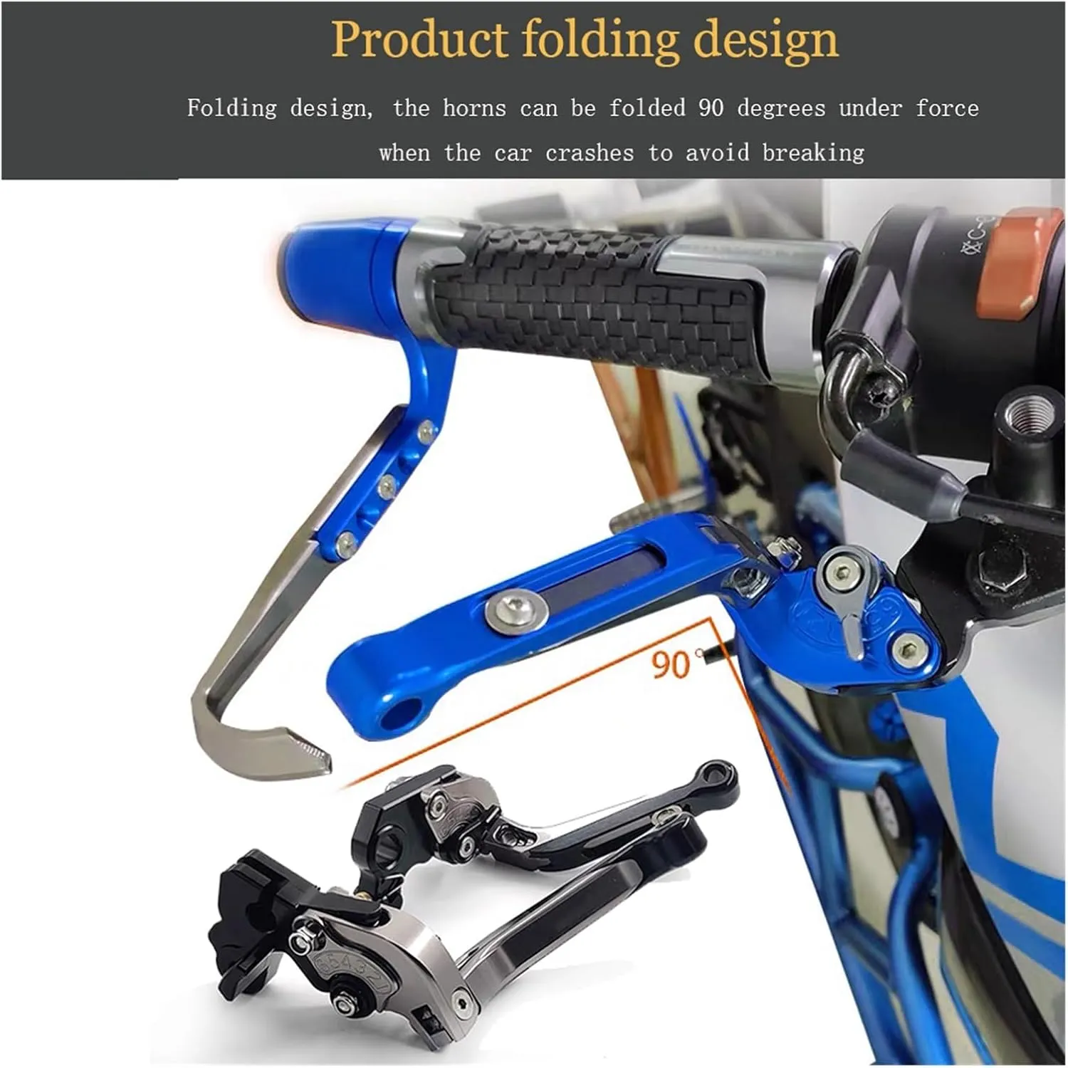 Motorbike Drum Brakes Motorcycle Handbrake Folding Extendable Adjustable Handle Clutch Brake Levers for MV Agusta Rivale 800 2013-2016 Reservoir Levers (Color : J)