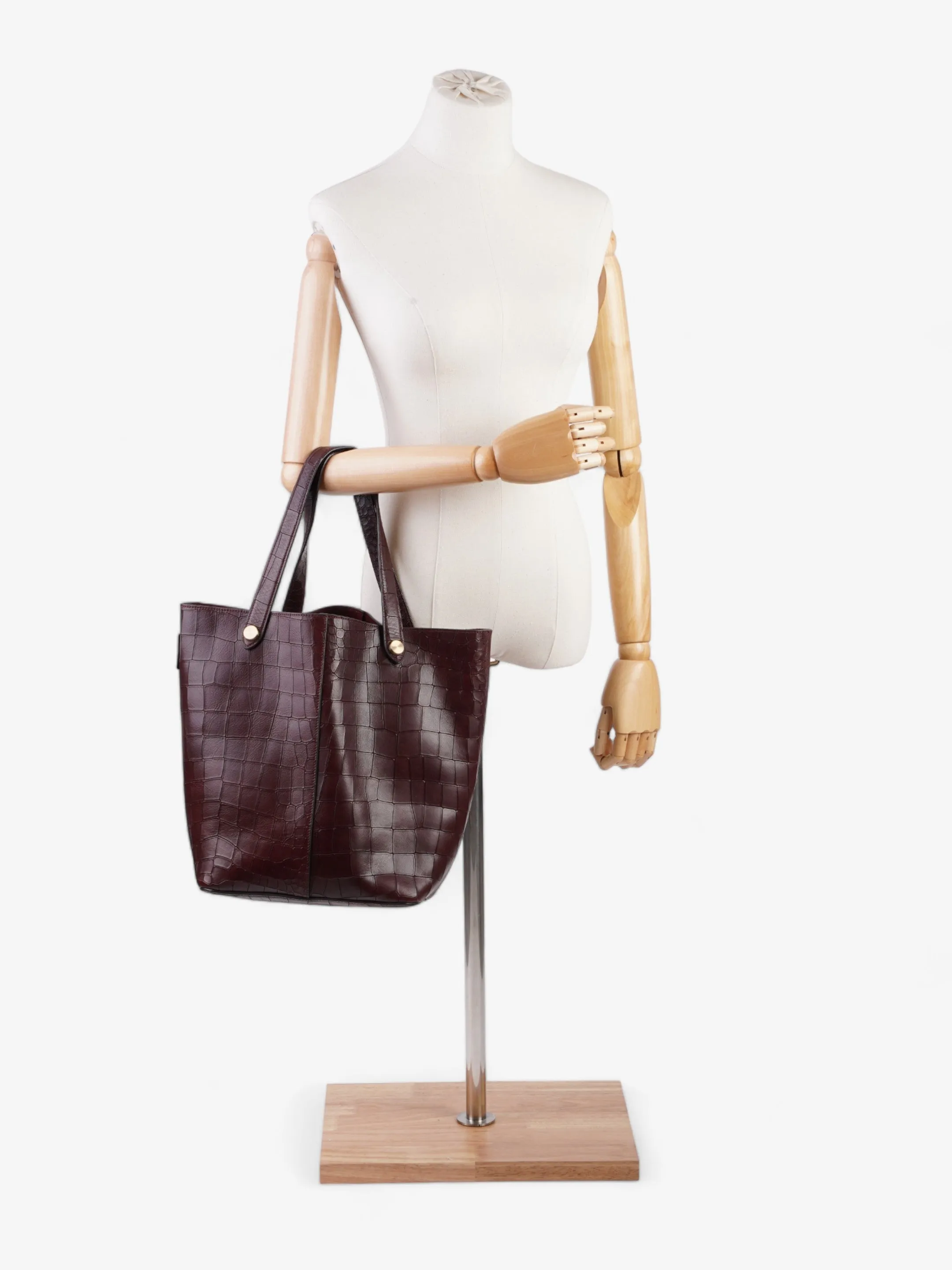 Mulberry Kite Oxblood Embossed Leather