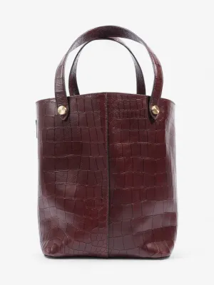Mulberry Kite Oxblood Embossed Leather