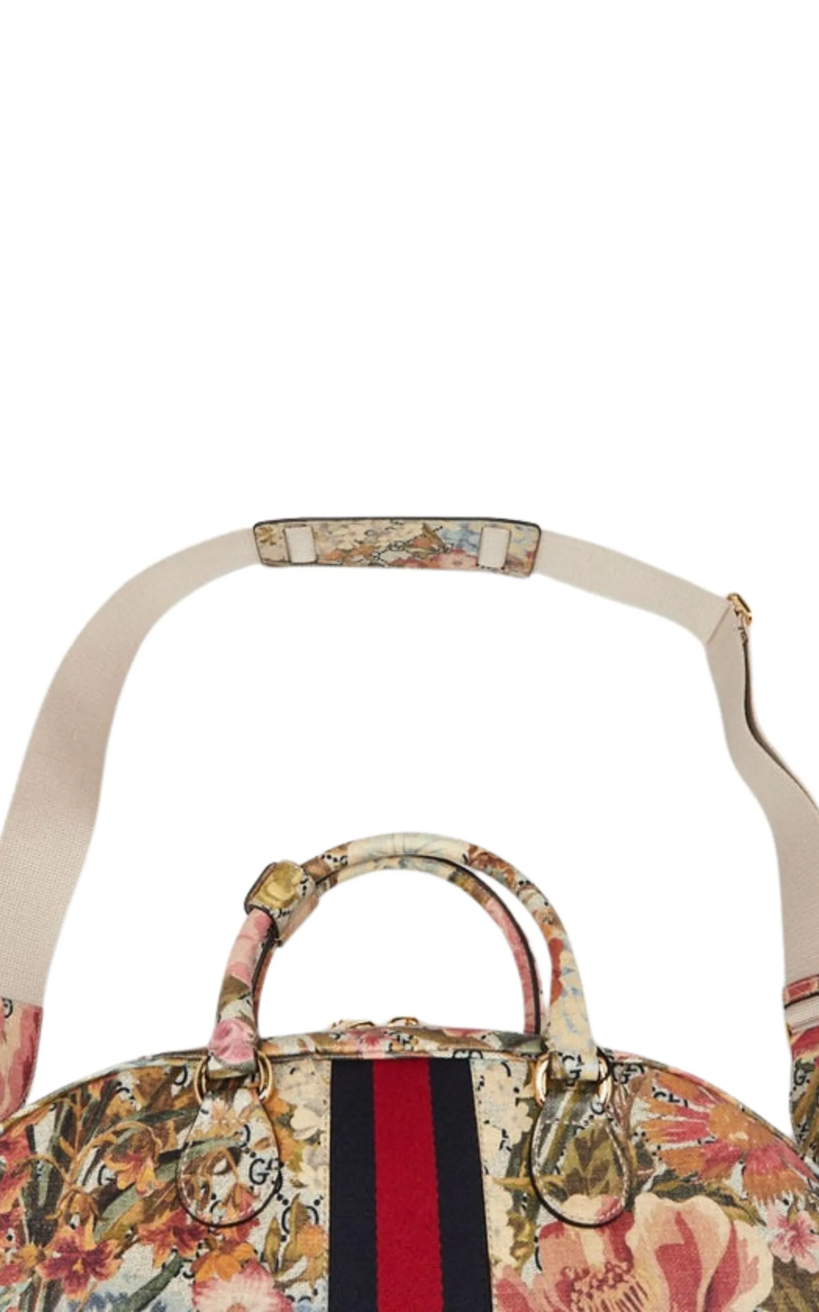Multicolor Floral Print GG Coated Canvas Ophidia Bag