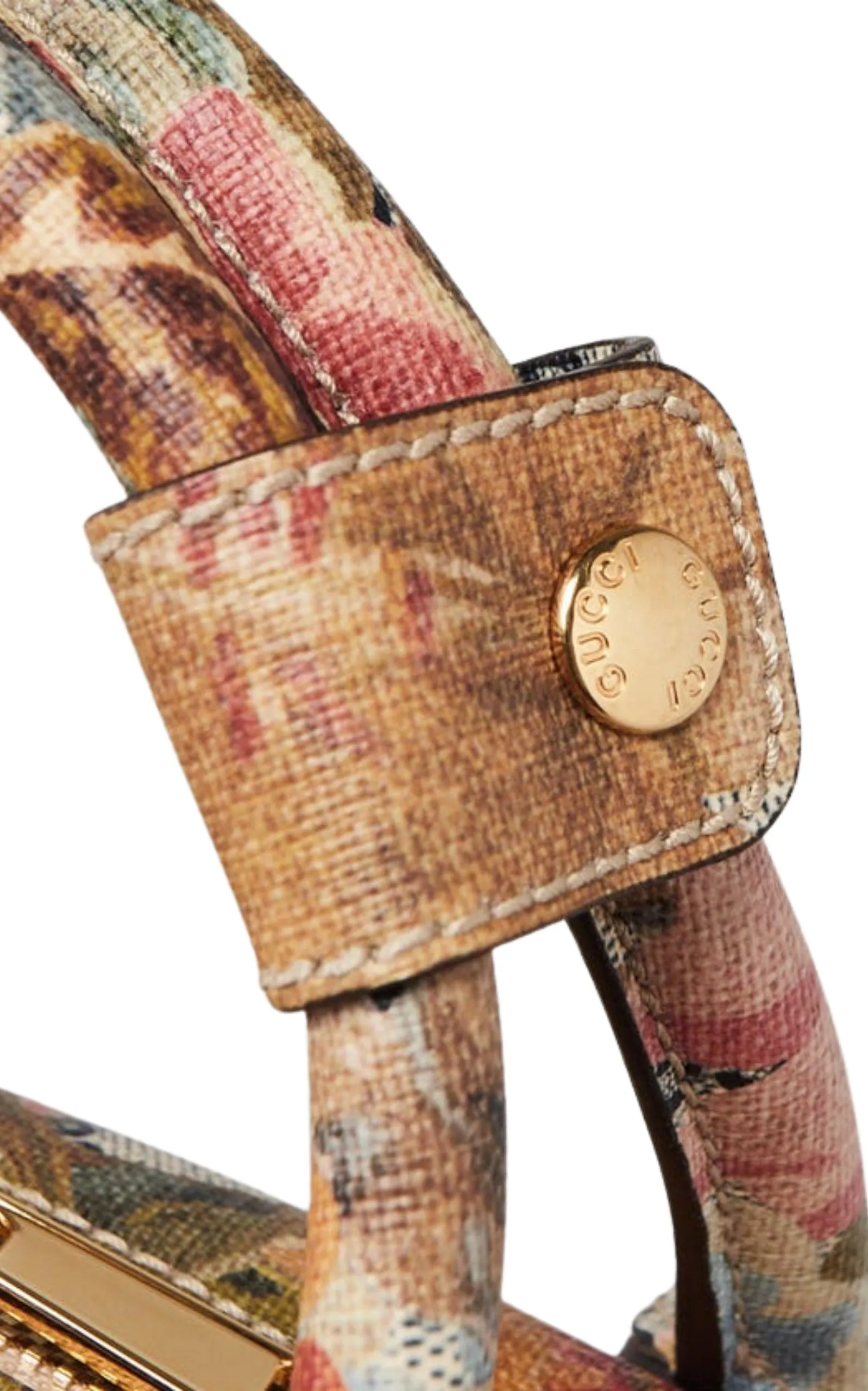 Multicolor Floral Print GG Coated Canvas Ophidia Bag
