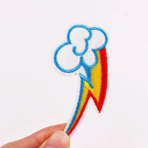Mushroom Applique Embroidered Patches On Kids Clothes DIY Iron On Patches Cartoon Patches For Clothing Stickers Animal Badges