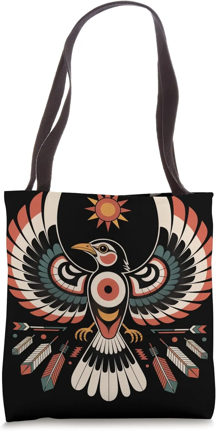 Myna Indigenous Indian Tribal Art Native American Tote Bag
