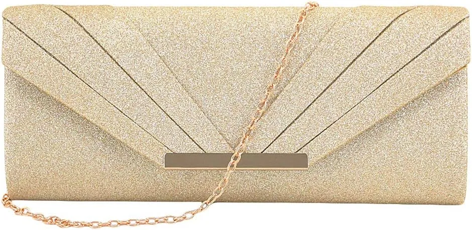 Naimo Womens Sparkle Paillette Clutch Bag Evening Bag Purse for Party Cocktail Wedding Elegance Envelope Purse Wallet Bag